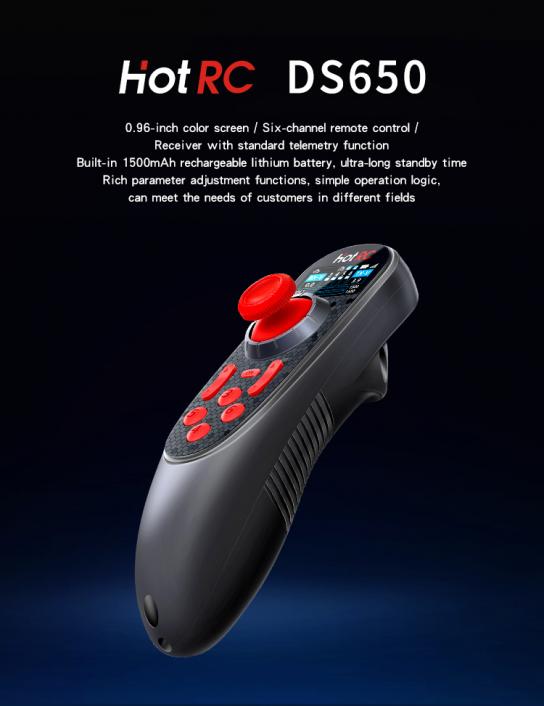 HotRC - DS-650 One-Handed 6-Channel 2.4G Radio Set with Receiver image