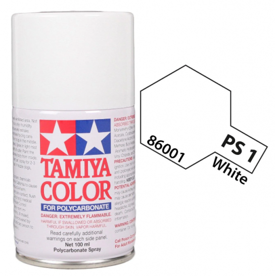  Tamiya - PS-1 Polycarb White Spray 100ml image