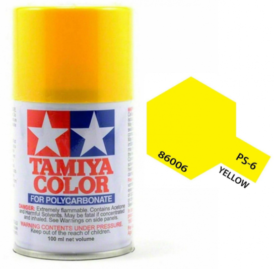  Tamiya - PS-6 Polycarb Yellow Spray 100ml image