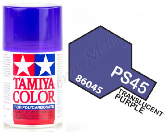 Tamiya - PS-45 Polycarb Translucent Purple Spray 100ml image