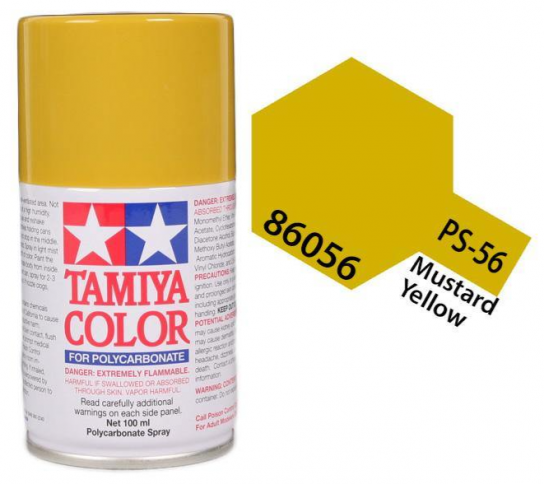 Tamiya - PS-56 Polycarb Mustard Yellow Spray 100ml image