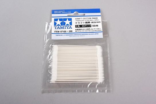 Tamiya - Craft Cotton Swabs - Triangular Extra Small (50pcs) image