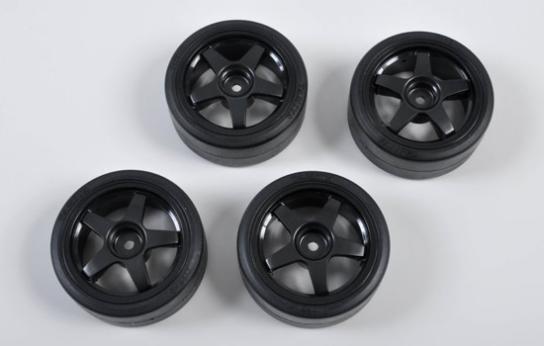 Tamiya - 1/10 TT-01D Drift Tyre with Wheel Set (4pcs) image