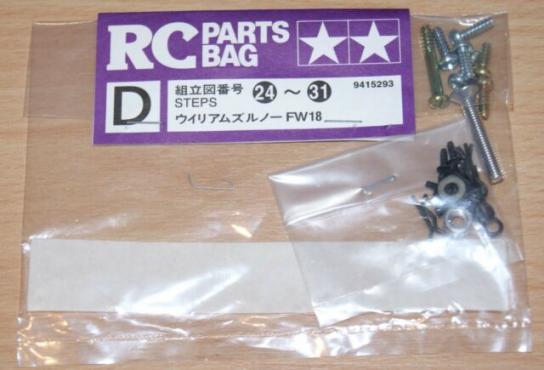 Tamiya - Williams Renault FW18 Metal Parts Bag D image