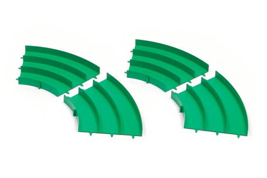 Tamiya - JC JR Circuit Curve Green (4 pcs) image