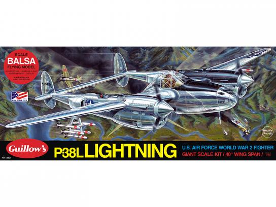 Guillow's - P38L Lightning Balsa Kit image