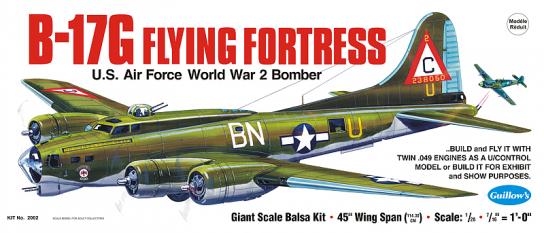 Guillows - 1/28 B-17G Flying Fortress Balsa Kit image