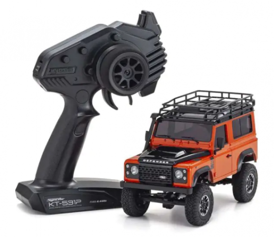 Kyosho - Land Rover Defender MX-01 4WD MINI-Z Readyset Orange image