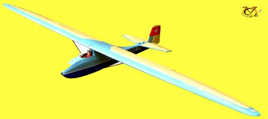 VQ Model - Grunau Baby Glider V2 Swiss 2.5M Wingspan ARF Kit image