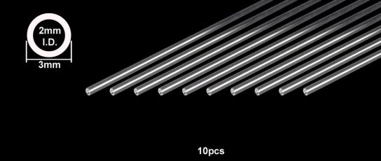 Tamiya - 3mm Clear Plastic Tube 400mm (10 pcs)  image