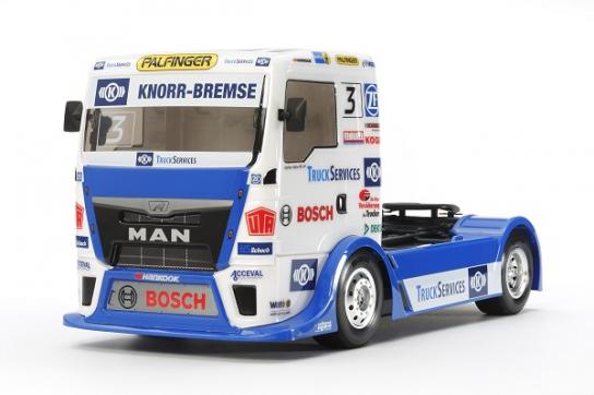 Tamiya - 1/14 MAN TGS Team Hahn Racing Truck TT-01E Kit image