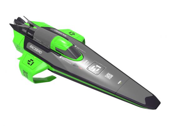Joysway - E1 Racebird Lite Hydrofoil R/C Boat RTR Complete Green image