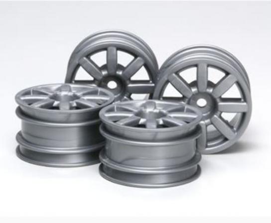 Tamiya - M Chassis 8-Spoke Wheel Silver (4pcs) image