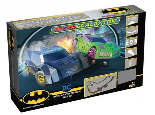 Scalextric - Batman vs The Riddler Micro Slot Car Set image
