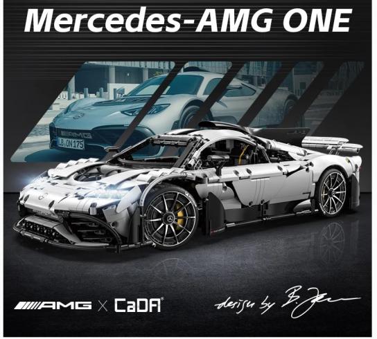 CaDA Block - 1/8 Mercedes-AMG ONE R/C Block Set 3295pcs (Lego Technic Style) image