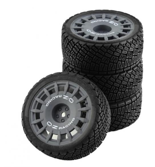 RCNZ - 1/10 OZ-Racing Rally Wheel Set Grey (4pcs) image