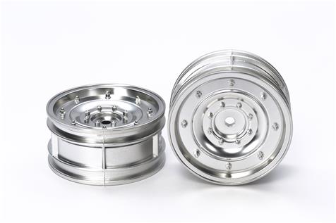 Tamiya - Matt Plated Silver Dish Wheels 26mm +4 (2pcs) image