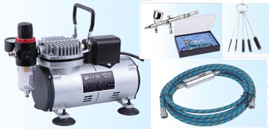  Fengda - Airbrush Set & Heavy Duty Pro Compressor image