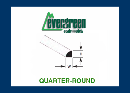 Evergreen - Styrene Quarter Round 1.5mm (4) image