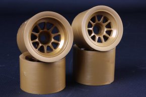 Tamiya - F-104 Mesh Wheels Rear Tyre Gold image