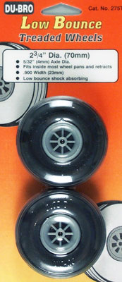 Dubro - 2-3/4" Dia/Treaded Surface Wheels image