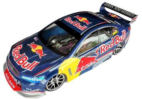  RCNZOOM - 1/10 Holden Commodore Red Bull Clear Lexan Body Set image
