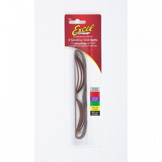 Excel -  Spare Belts #80 Grit 5 Pack image
